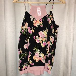 Reversible Black, Pink, & Floral Tank NBW